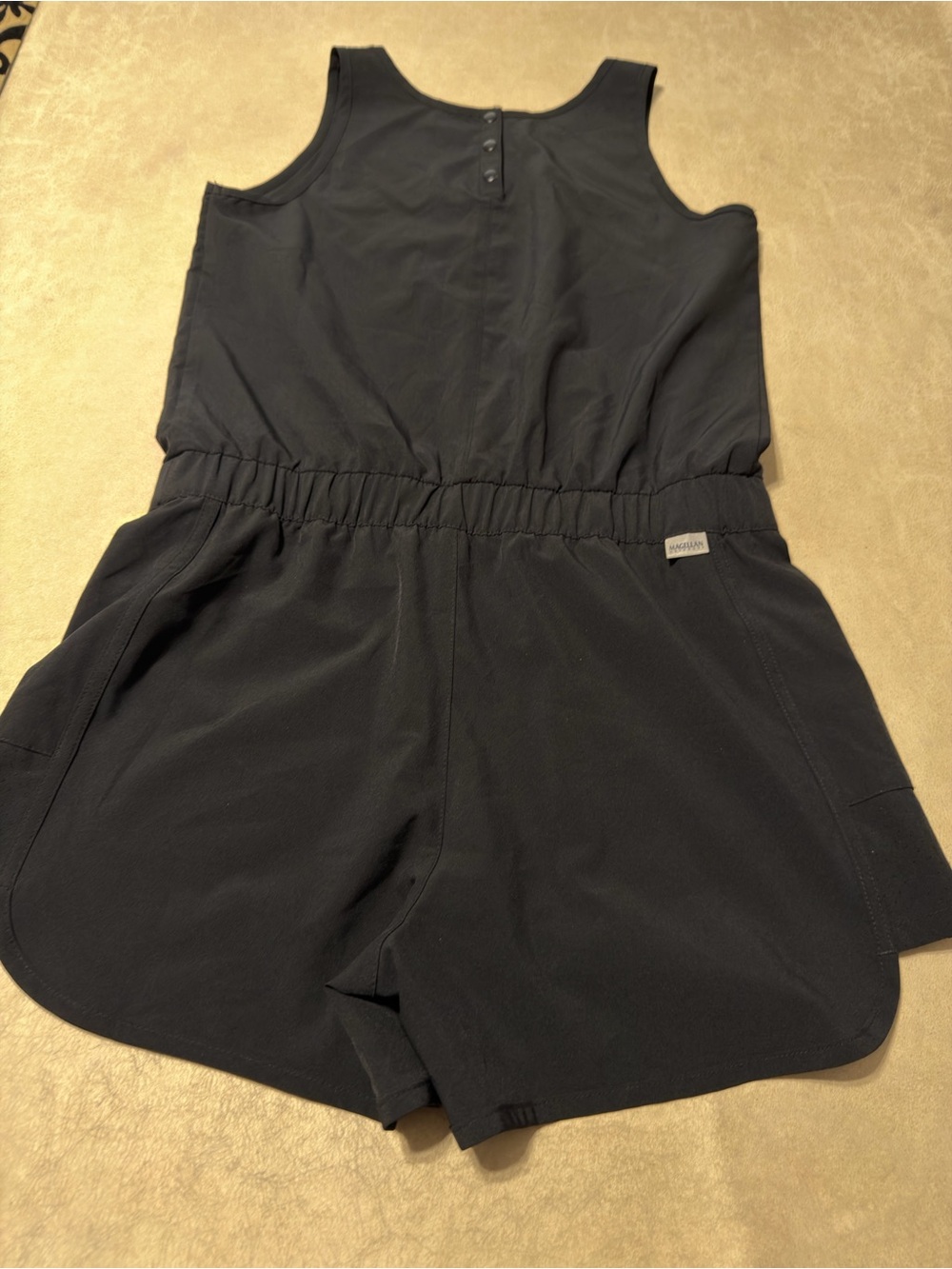 Magellan Fish Gear Classic Fit Women's Black Romper. Size 16 (XL). Runs Small